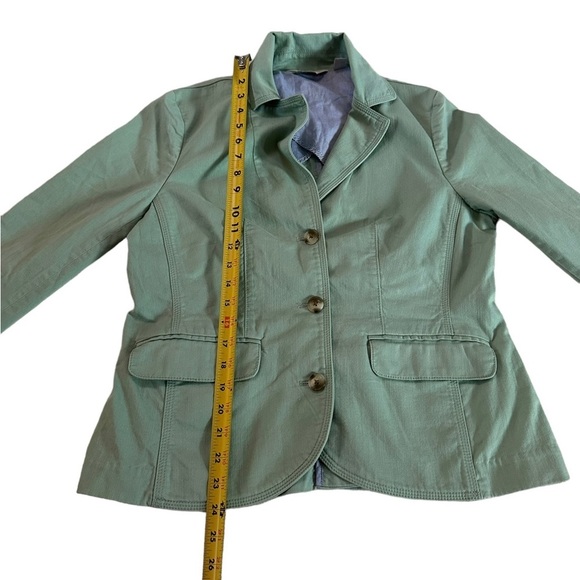L.L. BEAN Women's Seafoam Green Blazer Jacket 3-Button Classic Size Small - Picture 11 of 17